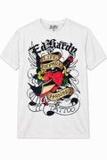 Camiseta Ed Hardy White Heart